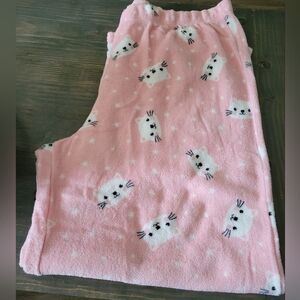 Fuzzy Comfy Cat Pajama Pants 3X